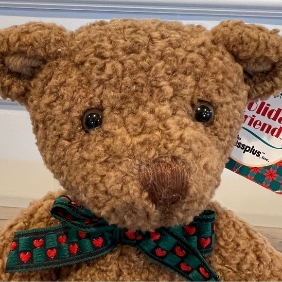 Vintage Russplus “Holiday Friends” Jointed Teddy Bear Plush Stuffed Animal - Picture 2 of 16